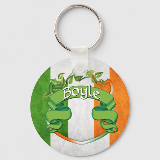 Boyle Irish Shield Sleutelhanger (Voorkant)