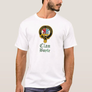 Boyle Scottish Crest Tartan Clan Name Clothes T-shirt