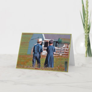 Boy'n Girl Fishing Greeting Card Kaart