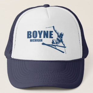 Boyne Mountain Resort Michigan Skier Trucker Pet