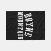Boyne Mountain Rustic Bold Artisan Grungy Ski Fleece Deken (Voorkant (Horizontaal))