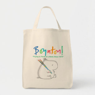 BOYNTON! LOGO HIPPO TOTE BAG