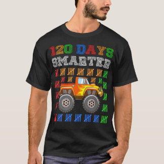 Boys 120e dag schoolmonster Truck 120 dagen Sm T-shirt