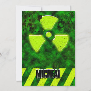 Boys 16th Birthday Gothic Bio-hazard Kaart