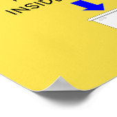 Boys aim inside the toilet bathroom poster (Coin)