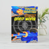 Boys Anniversaire Fête Invitation Dart Wars (Debout devant)