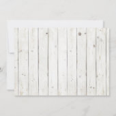 Boys Baby shower Carte de remerciements - Rustique (Dos)