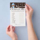 Boys Baby shower Games Flyer (Hand)