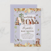 Boys Baby shower Invitation Beer (Voorkant / Achterkant)