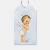Boys Baptism Gift Labels Cadeaulabel (Voorkant)