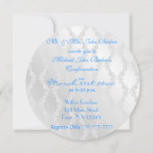 Boys BAPTISM Invitations Round Vintage Design (Dos)