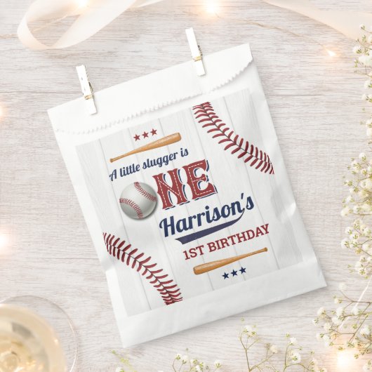 Boys Baseball 1e verjaardag Bedankzakje (Geknipt)