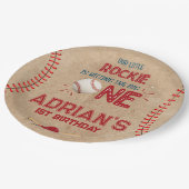 Boys Baseball 1e verjaardag Papieren Bordje (Gekanteld)