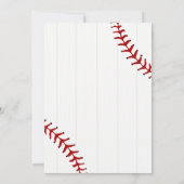Boys Baseball 1er anniversaire Invitation (Dos)