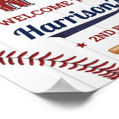Boys Baseball 2e Affiche de bienvenue d'anniversai (Coin)