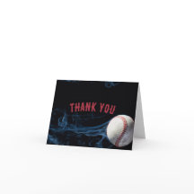 Boys Baseball Carte de remerciements d'anniversair