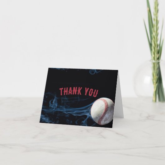 Boys Baseball Carte de remerciements d'anniversair (Devant)