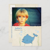 Boys Beach Pool Carte d'Invitation pour la fête d' (Devant / Derrière)