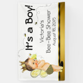 Boys Bee Baby shower Spandoek (Verticaal)