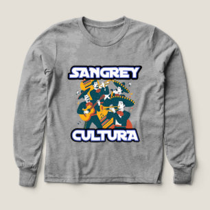 Boys Bella+Canvas Tri-blend Shirt met lange mouwen