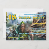 Boys Birthday Invitation 8–16 | Viking Warrior  (Devant)