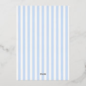 Boys Bleu Bow et Baptême en bande Invitation (Verso)