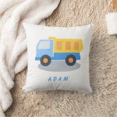 Boy's Blue Truck personaliseren Kussen (Deken)