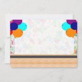 Boys Bowling Party Kaart (Achterkant)