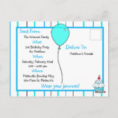 Boy's Bowling Theme Birthday Party Invitation (Dos)