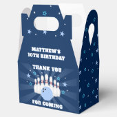 Boy's Bowling verjaardagsfeestje Bedankdoosjes (Geopend)