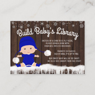Boys Bring a Book Baby shower Kaarten