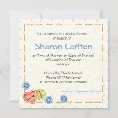 Boys, Buttons & Bears Baby shower Invitation (Dos)