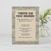 Boys Camo Army Invitations (Debout devant)