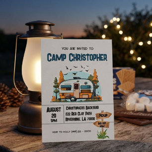 Boys Camping Avontuur Verjaardag Slaperparty