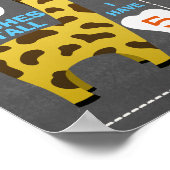 Boys Chalkboard Safari Thème Milestone Poster (Coin)