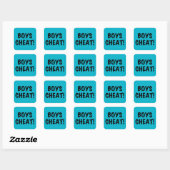Boys Cheat Vierkante Sticker (Vel)