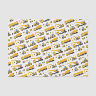 Boys Construction Dump Trucks Party Supply Tissuepapier