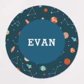 Boys Cool Buitenspatie Kinderen Naam Labels (Design 1)