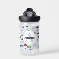 Boys Cute Blue Transport Train Car Kinder School