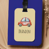 Boys Cute Car Kids Bagagelabel