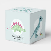 Boys Cute Dinosaur T-Rex Baby shower Bedankdoosjes (Achterkant)