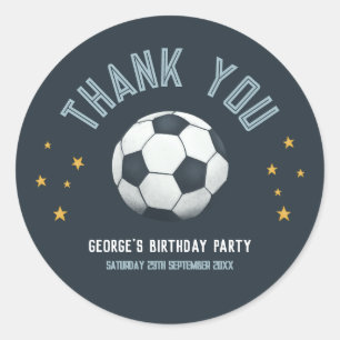 Boys Cute Soccer Sports Bedankt dat jullie gistere Ronde Sticker