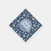 Boys Cute Space Alien Pattern Baby shower Napkins Servet (Hoek)