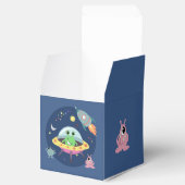 Boys Cute Space Alien Rocket Baby shower Bedankdoosjes (Geopend)