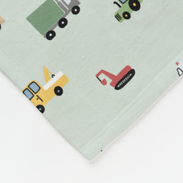 Boys Cute Transport Car Pattern Kids Fleece Deken
