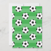 Boys de soccer pool fête Anniversaire Invitation (Dos)