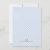 Boys Deer Antler Baby shower Kaart (Achterkant)