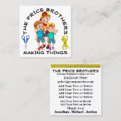 Boys Designers Carte de visite (Devant / Derrière)