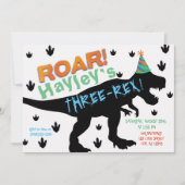 Boys Dinosaur Party Pet Birthday Uitnodiging (Voorkant)