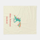 Boys Dinosaur thème polaire couverture cadeau (Devant (Horizontal))